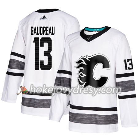 Pánské Hokejový Dres Calgary Flames Johnny Gaudreau 13 Bílá 2019 NHL All-Star Adidas Authentic